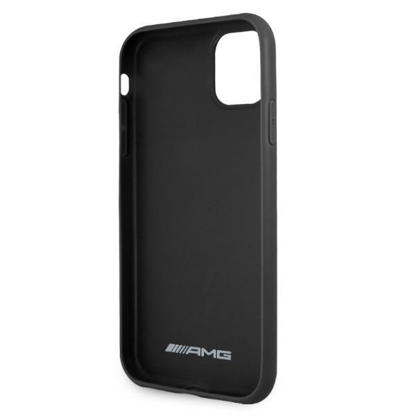AMG AMHCN61DOLBK iPhone 11 / Xr 6,1&quot; czarny/black hardcase Leather Hot Stamped