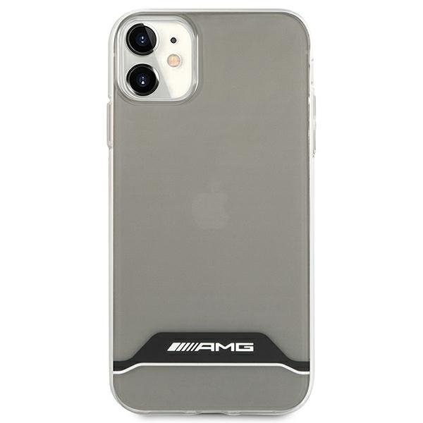 AMG AMHCN61TCBW iPhone 11 / Xr 6,1&quot;przezroczysty/transparent hardcase Electroplate Black&White
