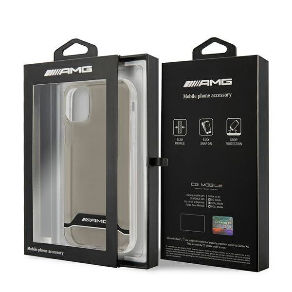 AMG AMHCN61TCBW iPhone 11 / Xr 6,1&quot;przezroczysty/transparent hardcase Electroplate Black&White