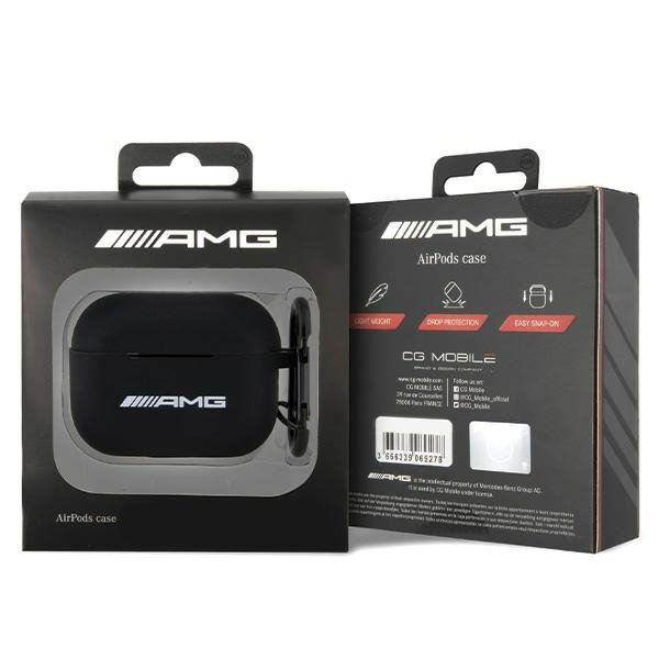 AMG AMAP2RBK AirPods Pro 2 (2022/2023) cover czarny/black Silicone White Logo