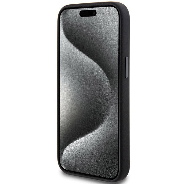 AMG AMHMP15M23SSPK iPhone 15 Plus / 14 Plus 6.7&quot; czarny/black hardcase Silicone Large Rhombuses Pattern MagSafe
