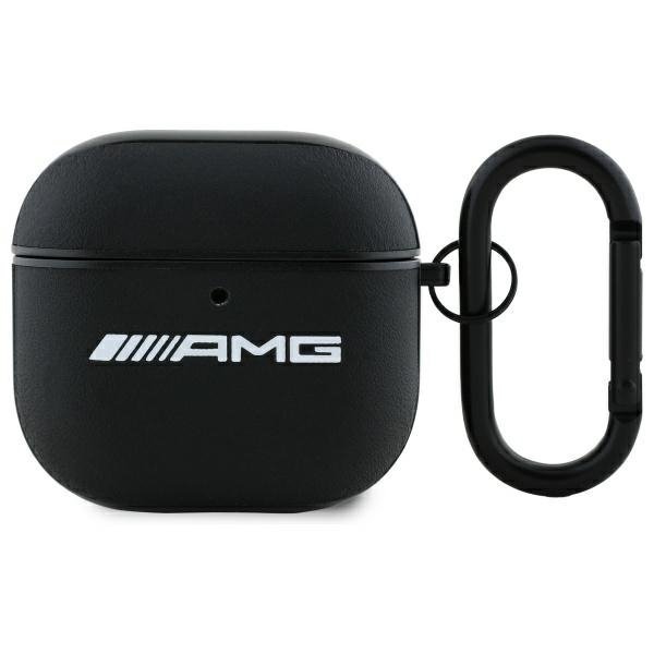 AMG AMA4SLWK AirPods 4 cover             czarny/black Leather White Logo