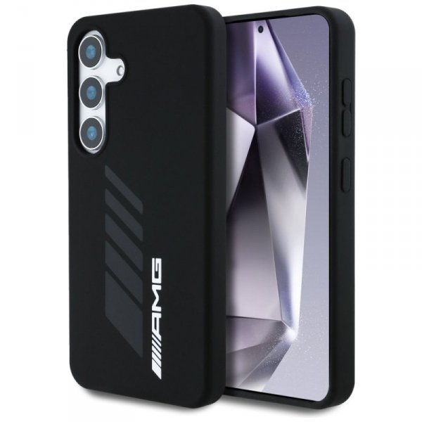 Etui AMG Oversize Rhombs MagSafe do      Samsung Galaxy S25 czarny