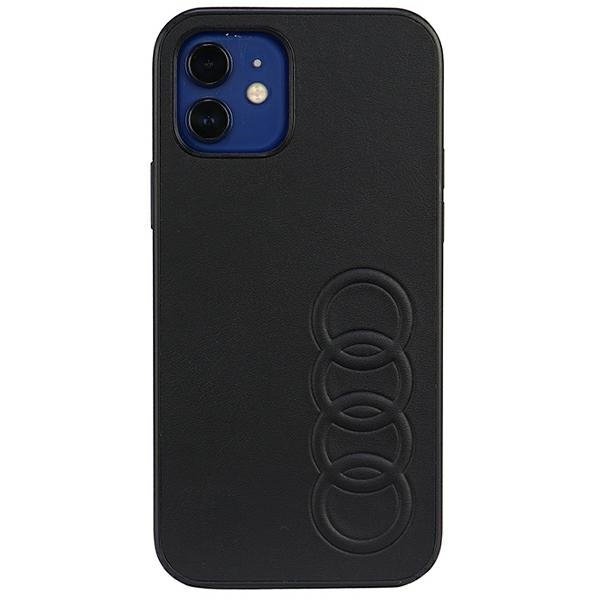 Audi Synthetic Leather iPhone 12/12 Pro 6.1&quot; czarny/black hardcase AU-TPUPCIP12P-TT/D1-BK
