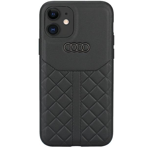 Audi Genuine Leather iPhone 12/12 Pro 6.1&quot; czarny/black hardcase AU-TPUPCIP12P-Q8/D1-BK
