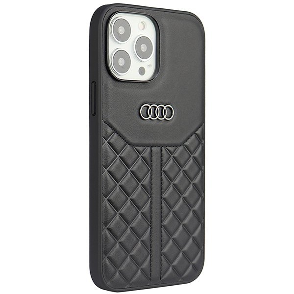 Audi Genuine Leather iPhone 13 Pro Max 6.7&quot; czarny/black hardcase AU-TPUPCIP13PM-Q8/D1-BK