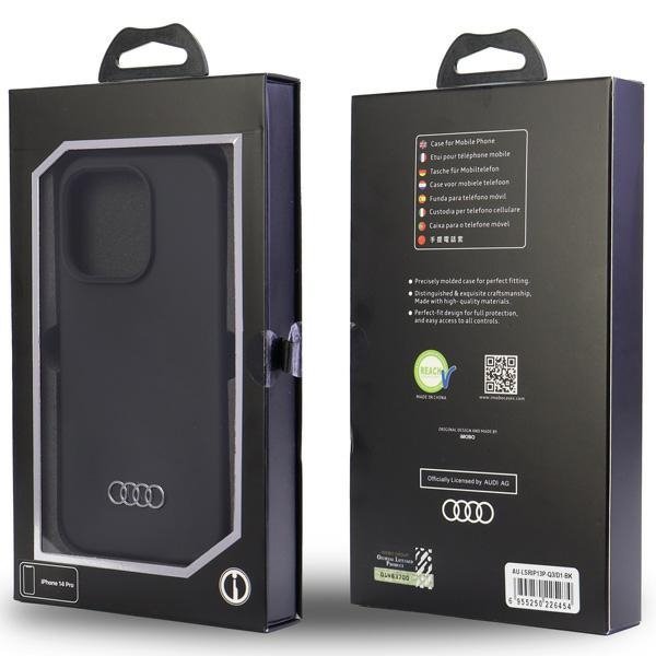 Audi Silicone Case iPhone 13 Pro / 13 6.1&quot; czarny/black hardcase AU-LSRIP13P-Q3/D1-BK