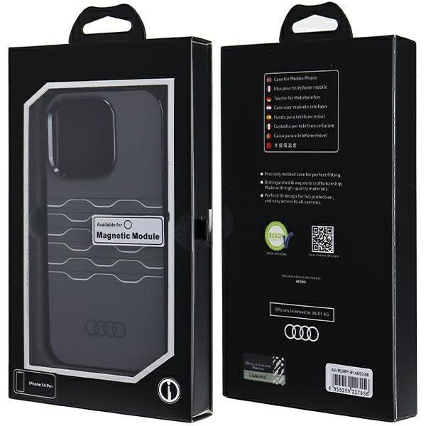 Audi IML MagSafe Case iPhone 14 Pro 6.1&quot; czarny/black hardcase AU-IMLMIP14P-A6/D3-BK