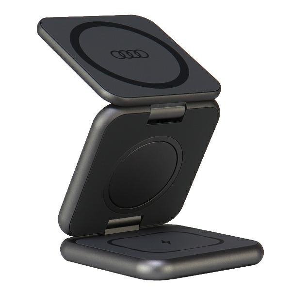 Audi składana ład. indukcyjna 3w1szary/grey Big Logo AU-MWC3IN1-GT/D1-GY