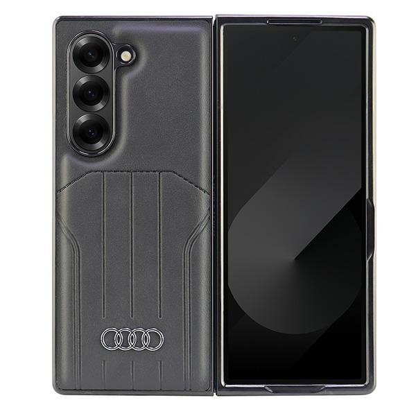 Audi Synthetic Leather MagSafe Z Fold 6 F956 czarny/black hardcase AU-TPUPCMFold6-Q5/D1-BK
