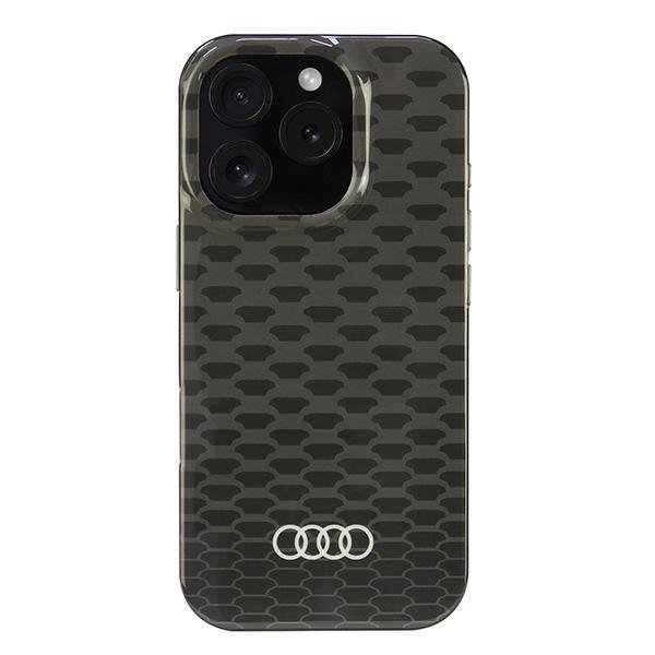 Audi IML Stitching Pattern MagSafeiPhone 16 Pro 6.3&quot; czarny/black hardcase AU-IMLMIP16P-Q5/D3-BK