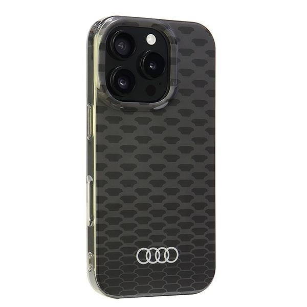 Audi IML Stitching Pattern MagSafeiPhone 16 Pro 6.3&quot; czarny/black hardcase AU-IMLMIP16P-Q5/D3-BK