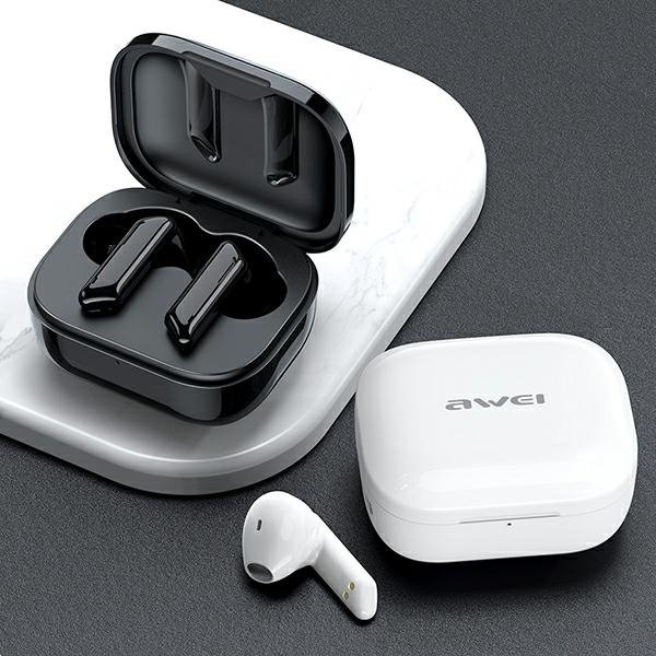 AWEI słuchawki Bluetooth 5.1 T36 TWS+ stacja dokująca czarny/black