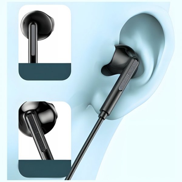 AWEI słuchawki stereo PC-7T USB-C 1.2mczarny/black