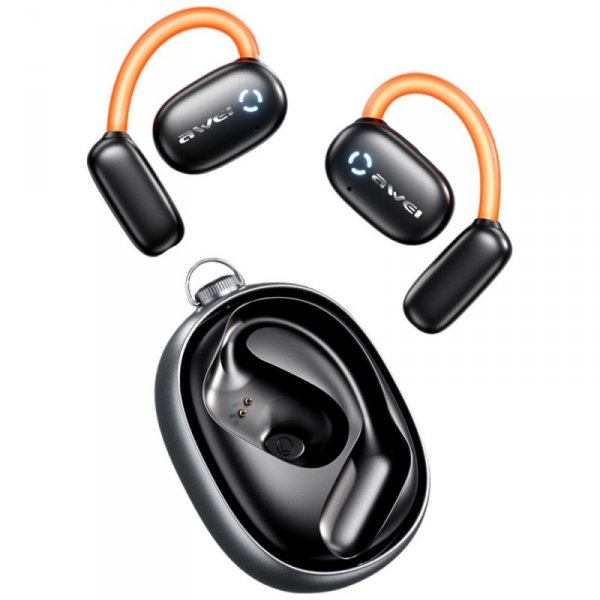AWEI słuchawki Bluetooth 5.4 TZ13 ANC +  stacja dokująca czarny/black