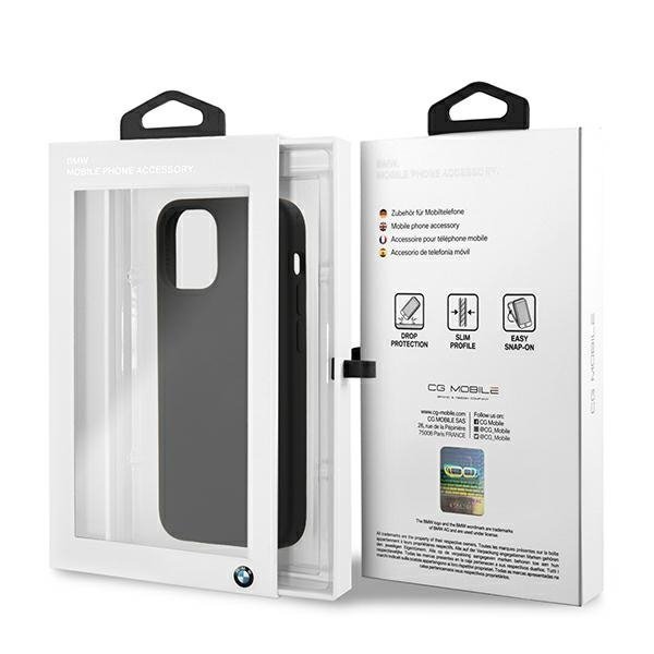 Etui BMW BMHCP12SSILBK iPhone 12 mini5,4&quot; czarny/black hardcase Silicone Signature