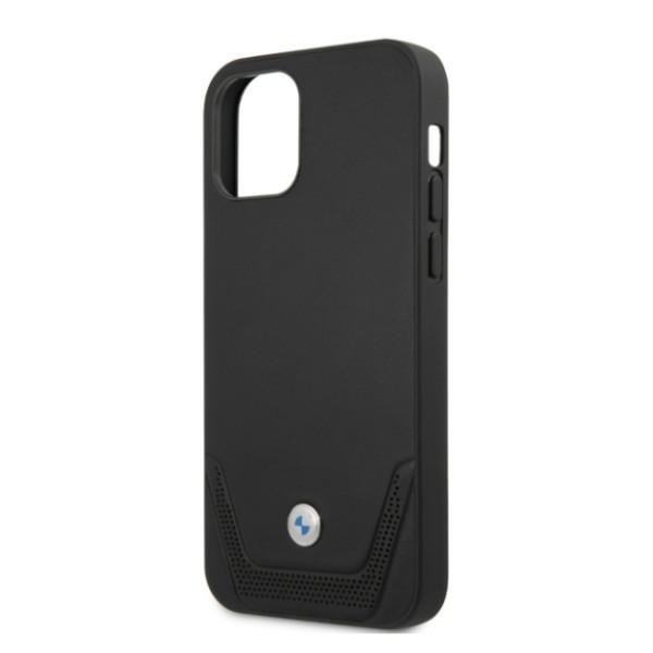 Etui BMW BMHCP12LRSWPK iPhone 12 Pro Max 6,7&quot; czarny/black hardcase Leather Perforate