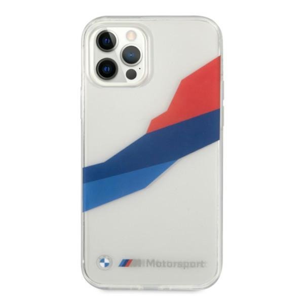 Etui BMW BMHCP12LSKTGT iPhone 12 Pro Max 6,7&quot; transparent hardcase Motorsport Tricolor