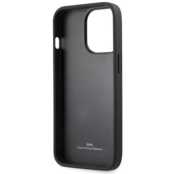 Etui BMW BMHMP14XSLLBK iPhone 14 Pro Max 6,7&quot; czarny/black hardcase Signature Logo Imprint Magsafe