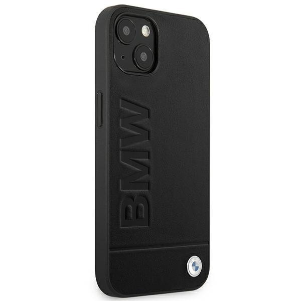 Etui BMW BMHCP14MSLLBK iPhone 14 Plus / 15 Plus 6,7&quot; czarny/black Leather Stamp