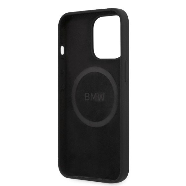 Etui BMW BMHMP13LSLBLBK iPhone 13 Pro / 13 6,1&quot; czarny/black hardcase Silicone Signature Logo Magsafe