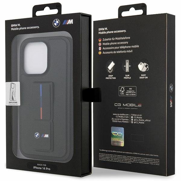 Etui BMW BMHCP14X22GSLK iPhone 14 Pro Max 6.7&quot; czarny/black hardcase Grip Hot Stamp
