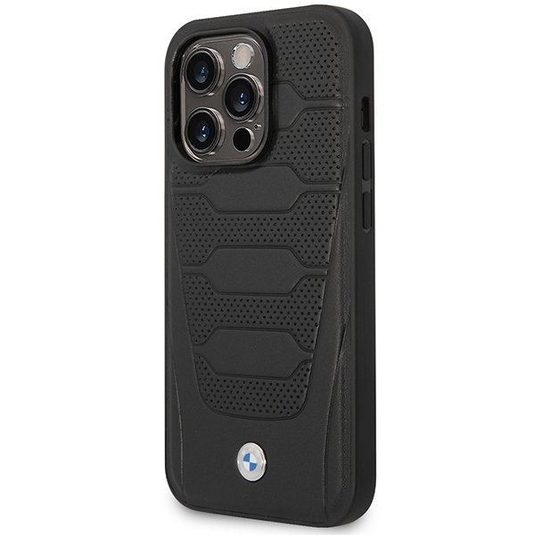 Etui BMW BMHCP14X22RPSK iPhone 14 Pro Max 6,7&quot; czarny/black Leather Seats Pattern