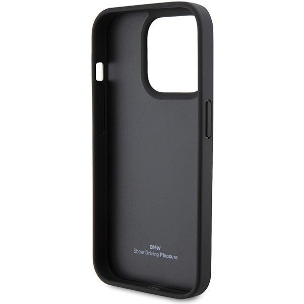 BMW BMHCP15X22RQDK iPhone 15 Pro Max 6.7&quot; czarny/black Leather Quilted