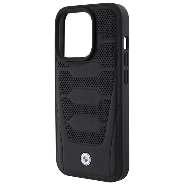 BMW BMHCP15L22RPSK iPhone 15 Pro 6.1&quot; czarny/black Leather Seats Pattern