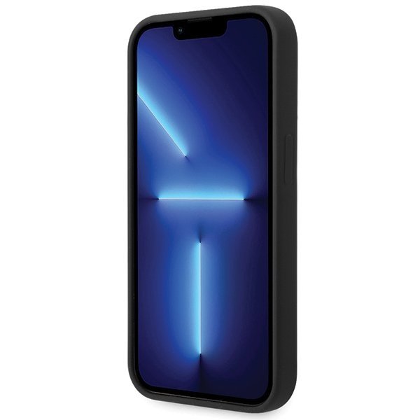 BMW BMHCP15LSILBK iPhone 15 Pro 6.1&quot; czarny/black Silicone Metal Logo