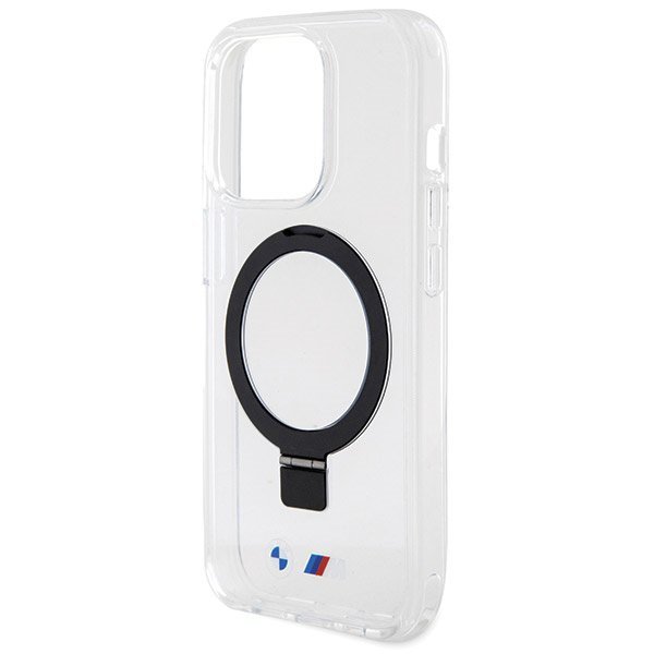 BMW BMHMP15XURST iPhone 15 Pro Max 6.7&quot; przeźroczysty/clear hardcase Ring Stand M Collection MagSafe
