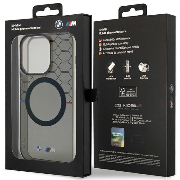 BMW BMHMP13LHGPK iPhone 13 Pro / 13 6.1&quot;szary/grey Pattern MagSafe