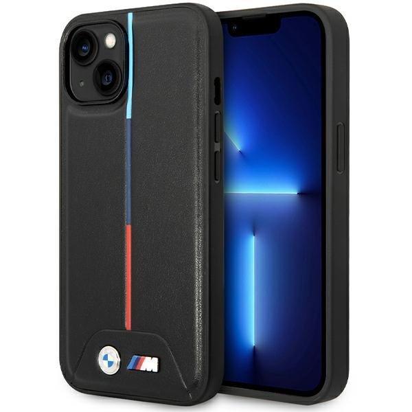 BMW BMHCP15S22PVTK iPhone 15 / 14 / 13 6.1&quot; czarny/black hardcase M Quilted Tricolor