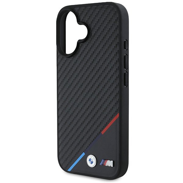 BMW BMHMP16S23PUDTK iPhone 166.1&quot; czarny/black hardcase M Carbon Tricolor Line MagSafe