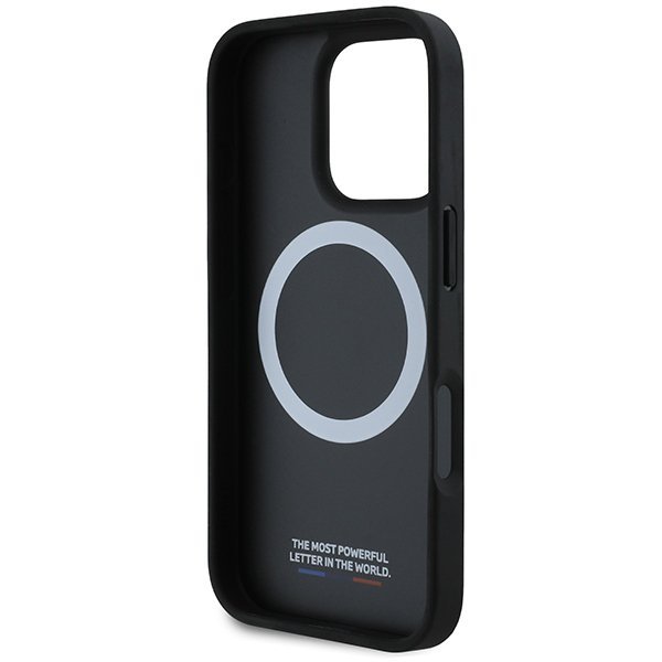 BMW BMHMP16X23PUDTK iPhone 16 Pro Max 6.9&quot; czarny/black hardcase M Carbon Tricolor Line MagSafe