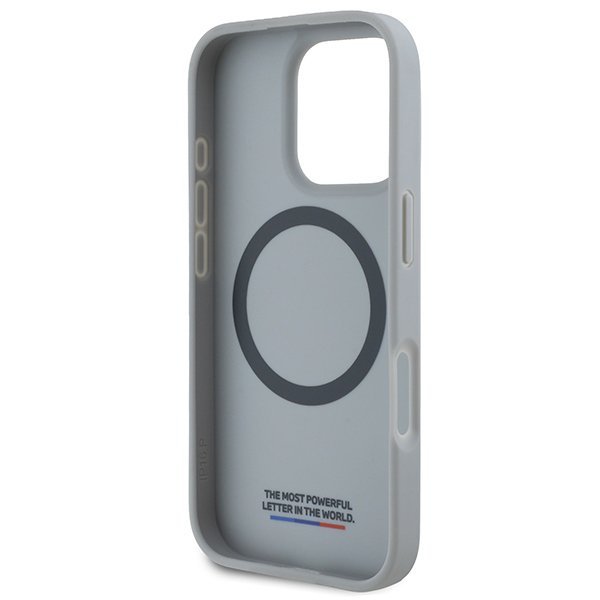 BMW BMHMP16X23PUDTS iPhone 16 Pro Max 6.9&quot; szary/grey hardcase M Carbon Tricolor Line MagSafe