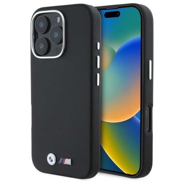 BMW BMHCP16X23PUFWKEV iPhone 16 Pro Max 6.9&quot; czarny/black hardcase M Edition Kevlar wrapped metal