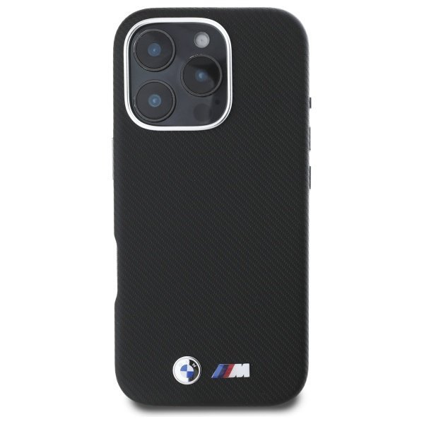 BMW BMHCP16X23PUFWKEV iPhone 16 Pro Max 6.9&quot; czarny/black hardcase M Edition Kevlar wrapped metal