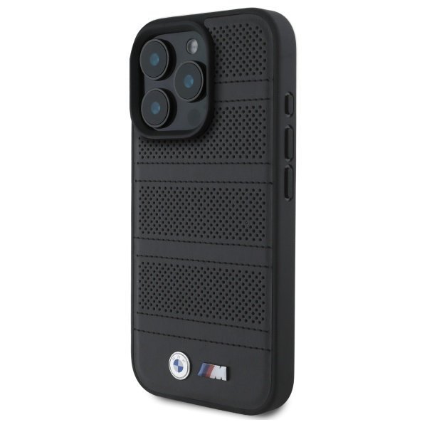 BMW BMHMP16X23PUSPK iPhone 16 Pro Max    6.9&quot; czarny/black hardcase M Perforated And Stitched Line MagSafe