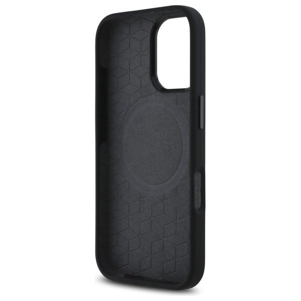 BMW BMHMP16S23SROK iPhone 16 6.1&quot;        czarny/black hardcase M Silicone Printed Ring MagSafe