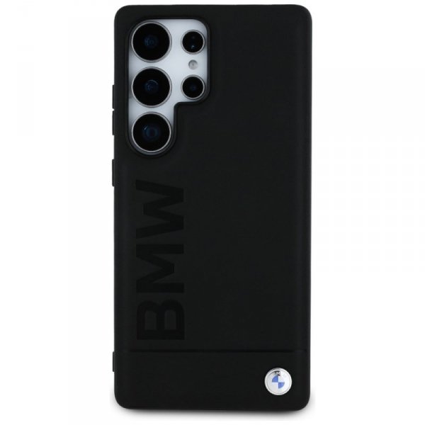 Etui BMW Leather Big Wordmark do Samsung Galaxy S25 Ultra czarny