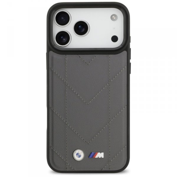 Etui BMW M Quilted Logo MagSafe do       iPhone 17 Pro Max antracyt
