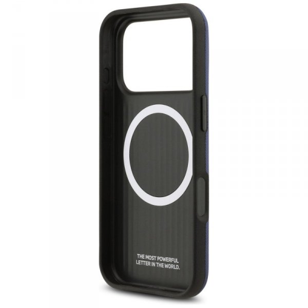 Etui BMW M FW Metal Logo MagSafe do      iPhone 17 Pro granatowy