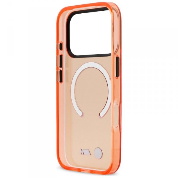 Etui BMW M IML Metal Logos MagSafe do    iPhone 17 Pro pomarańczowy