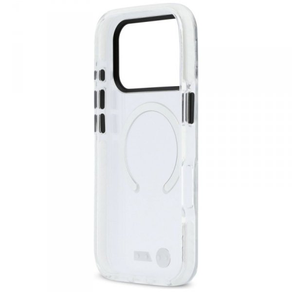 Etui BMW M IML Shockproof Metal Logos    MagSafe do iPhone 17 Pro przezroczysty