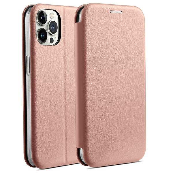 Beline Etui Book Magnetic iPhone 15 Pro 6,1&quot; różowo złoty/rose gold