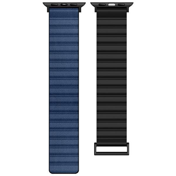 Beline pasek Apple Watch Magnetic Pro42/44/45/49mm czarno/niebieski  black/blue box