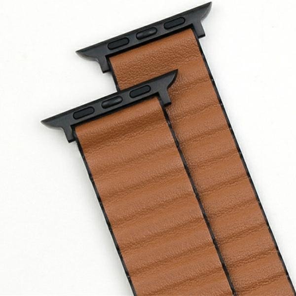 Beline pasek Apple Watch Magnetic Pro42/44/45/49mm czarno/brązowy black/brown box