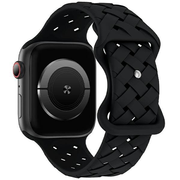 Beline pasek Apple Watch Silicone Woven42/44/45/49mm czarny /black box