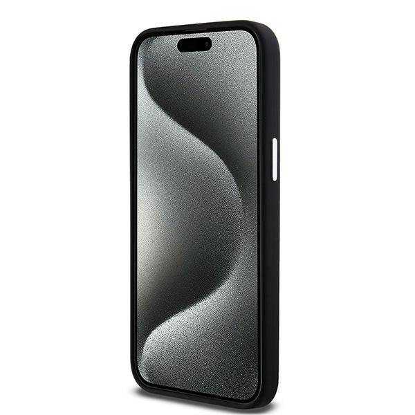 DKNY DKHMP15XSMCHLK iPhone 15 Pro Max 6.7&quot; czarny/black hardcase Liquid Silicone Small Metal Logo MagSafe